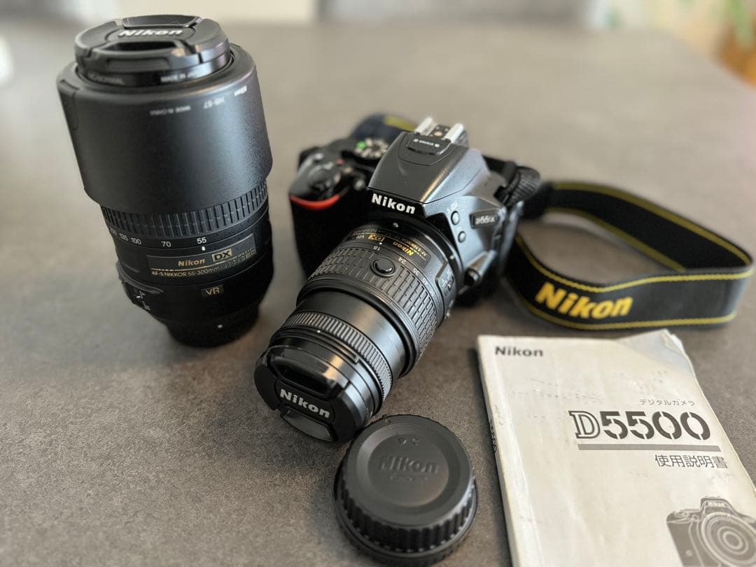 届いてすぐ使えるおまけ付き✨Nikon D5500 ダブルズームセット✨
