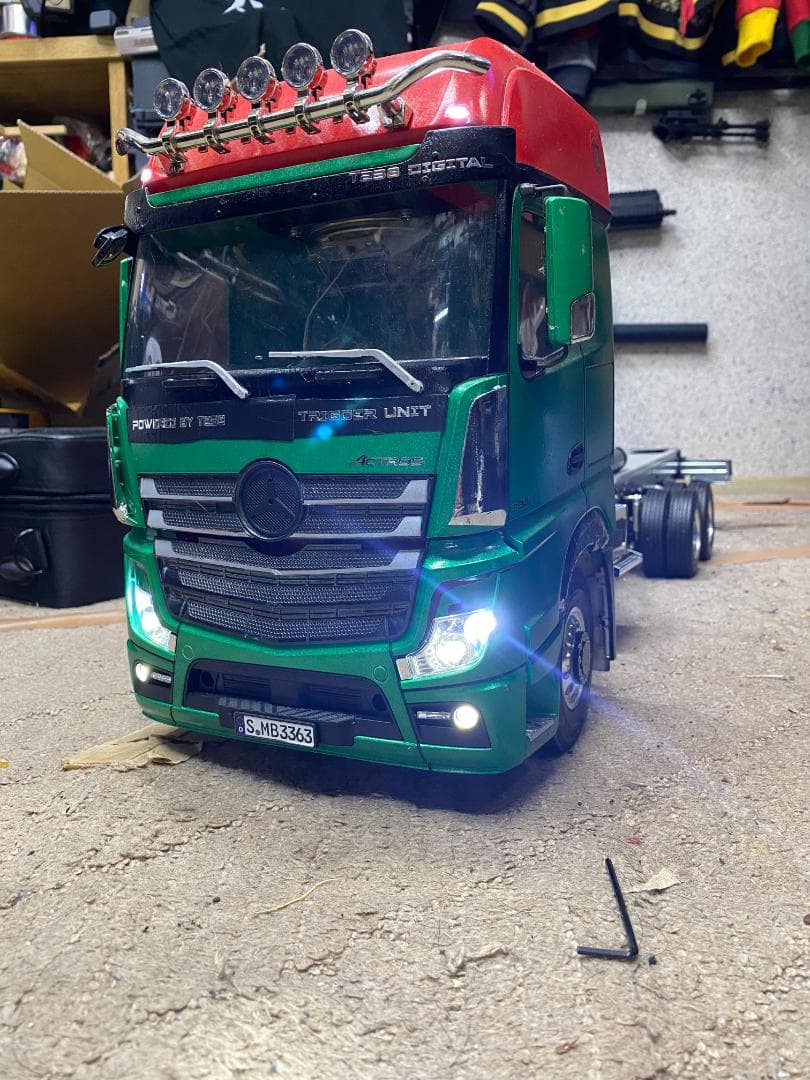 タミヤ 1/14 ベンツ・アクトロス3363 MFC03付フルオペ - メルカリ