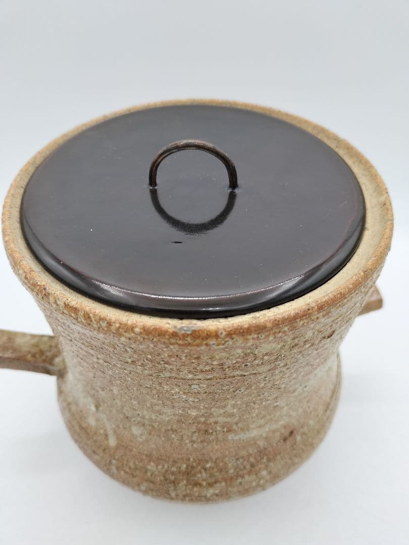 c523 水指 信楽山水 替蓋付 諏訪蘇山 木箱 茶道具 古物