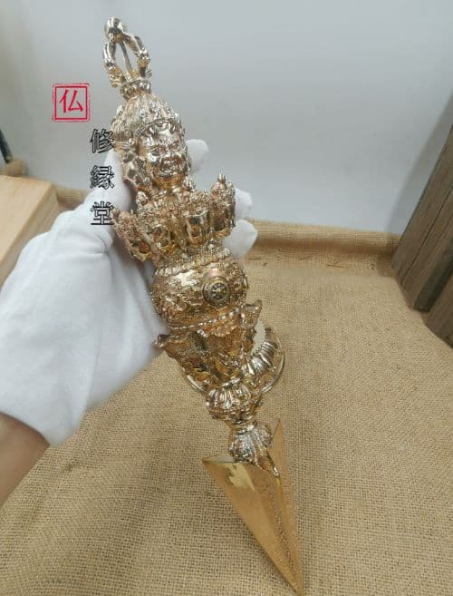 修縁堂】密教法具 真言宗 真鍮製 金剛八字科杵 魔除け 厄除け