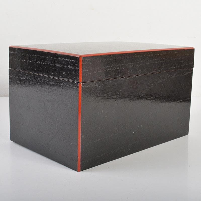 茶道具　黒面朱茶箱　田中香泉作茶碗　振出など　九点　一式　V R6918