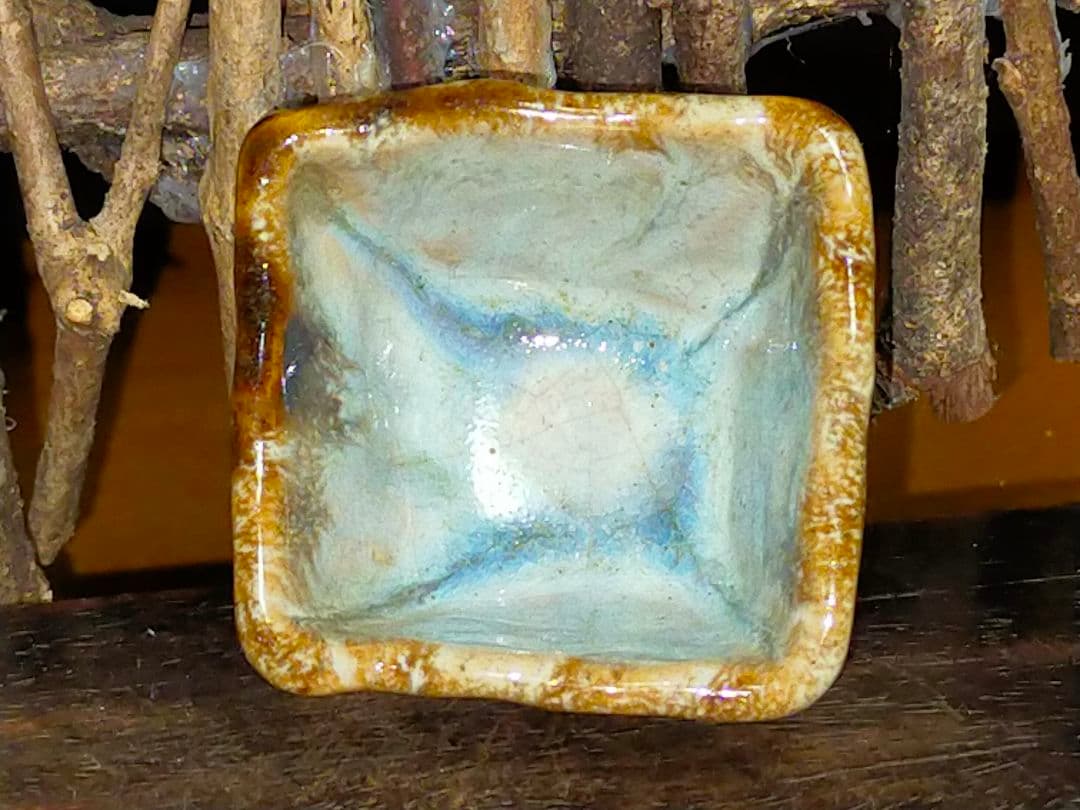 ♥古唐津　四方　ぐい呑み　ぐい飲み　唐津　骨董　古玩