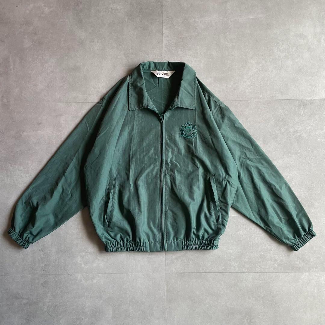 90s 古着 短丈 ブルゾン ドリズラー ジャケット スイングトップ ハリントン