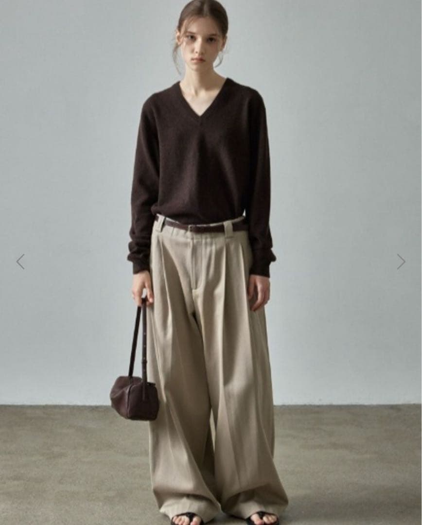 韓国発⭐︎FACADEPATTERN ボックスバッグ本革　スエード　ブラウン