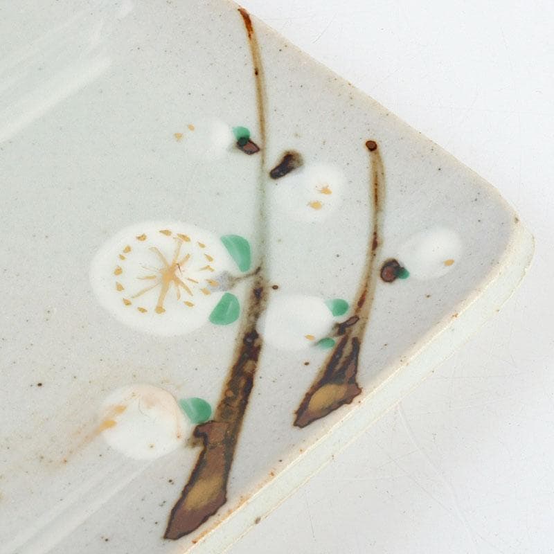 茶道具 幸兵衛窯 絵変四方皿 銘々皿 五客 共箱 N 9386