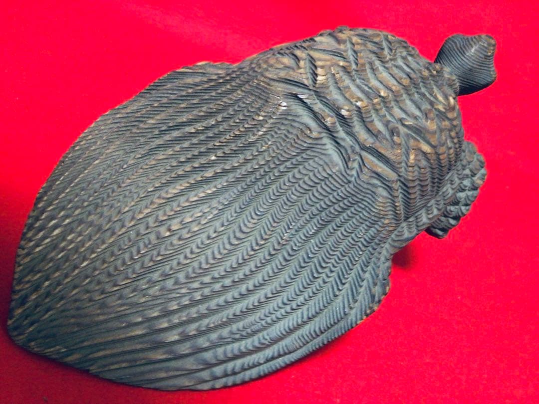 ◉逸品◉数寄屋造りの名棟梁〓平田雅哉◉一刀彫・木彫〓亀・千寿亀・蓑