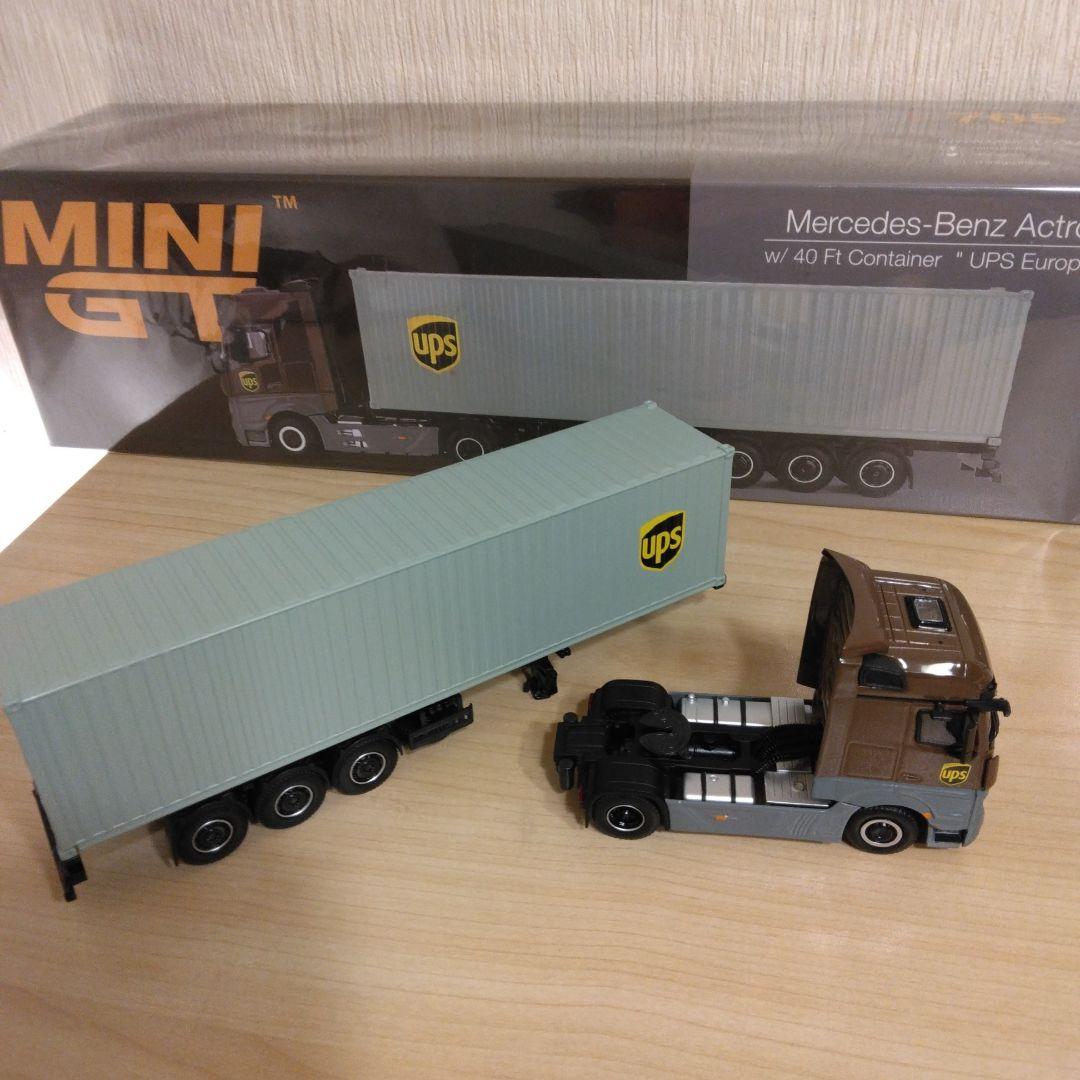 MINI GT Actros UPS　海上コンテナトレーラー1/64　最終値下げ