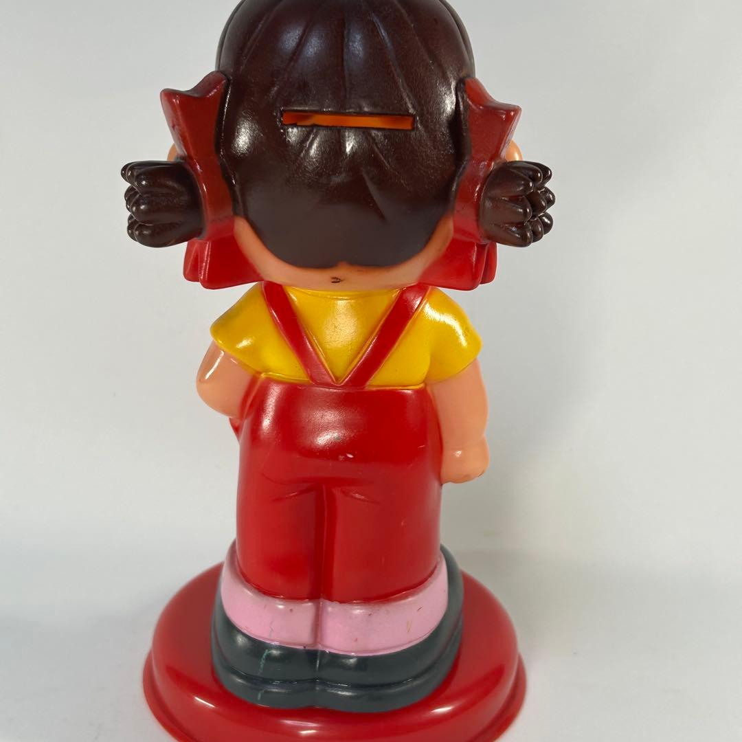 不二家　ペコちゃん　ソフビ貯金箱　レトロ