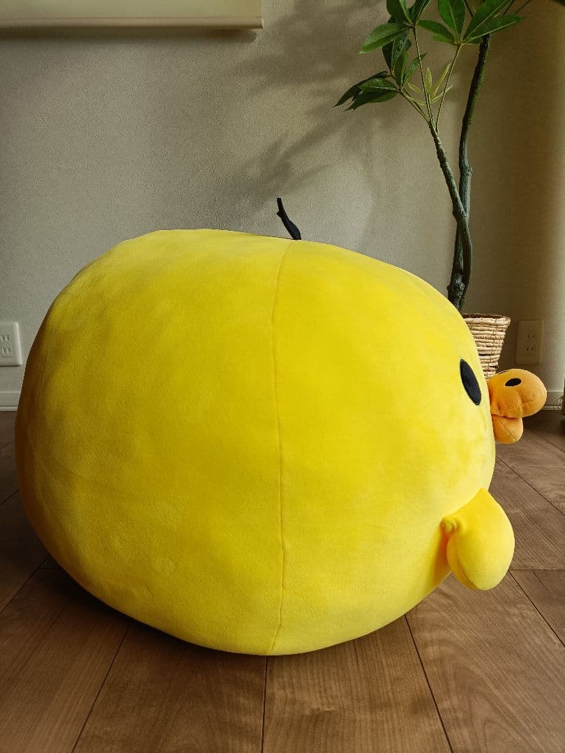 キイロイトリ　特大まんまるもちもちぬいぐるみ　サンエックス
