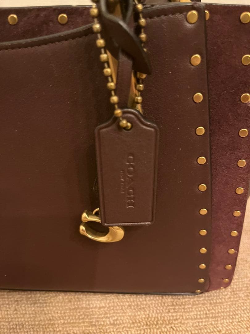 【希少】COACH ドリーマー ウィズ リベット ハンドバッグ ショルダー