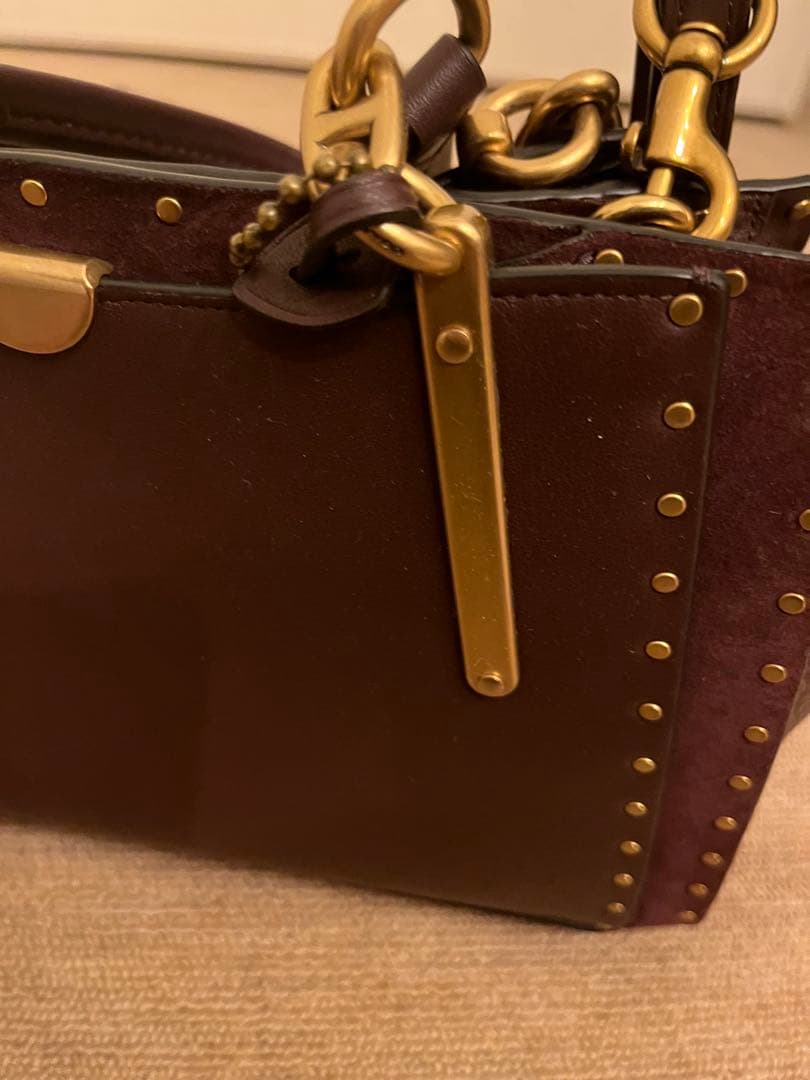 【希少】COACH ドリーマー ウィズ リベット ハンドバッグ ショルダー