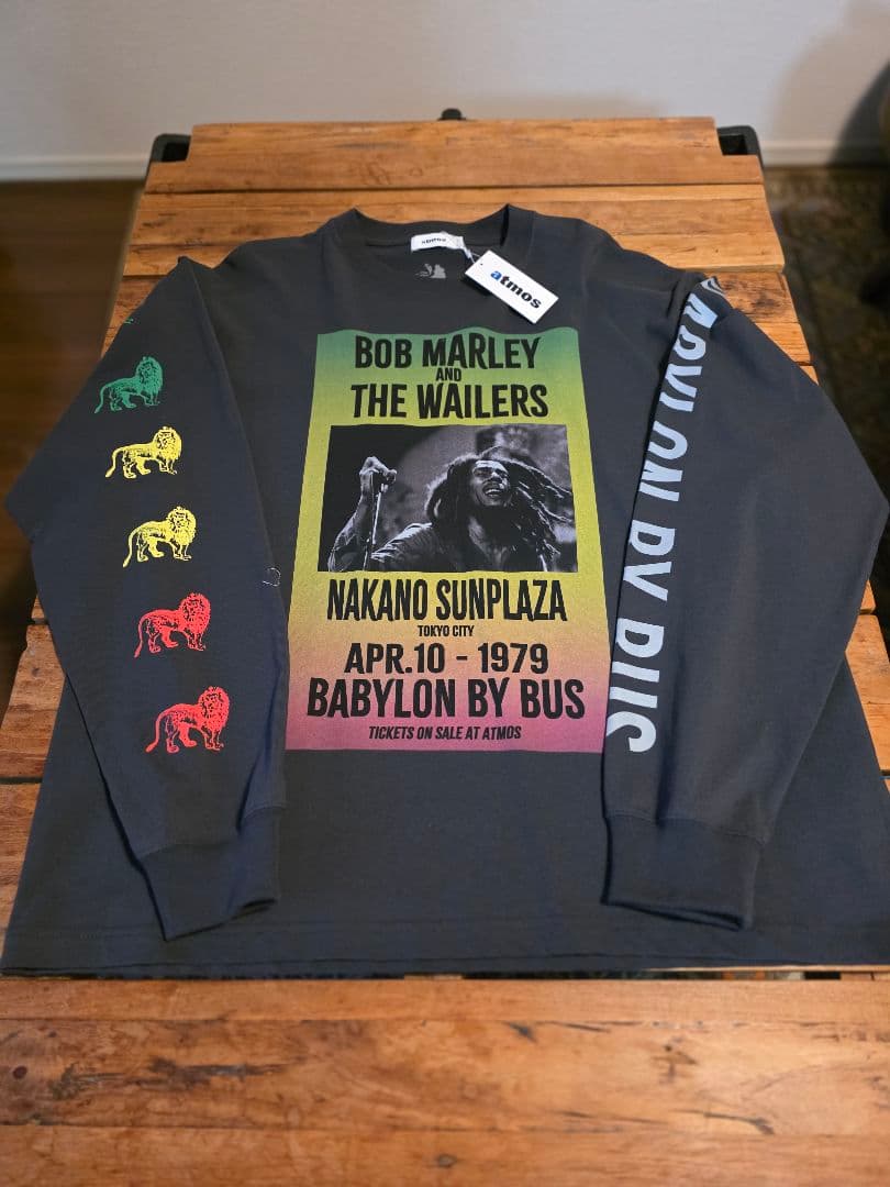 希少atmos x BOB MARLEY LS T-shirt サイズ XL 希少atmos x BOB MARLEY LS T-shirt サイズ XL 希少BobMarley × atmos