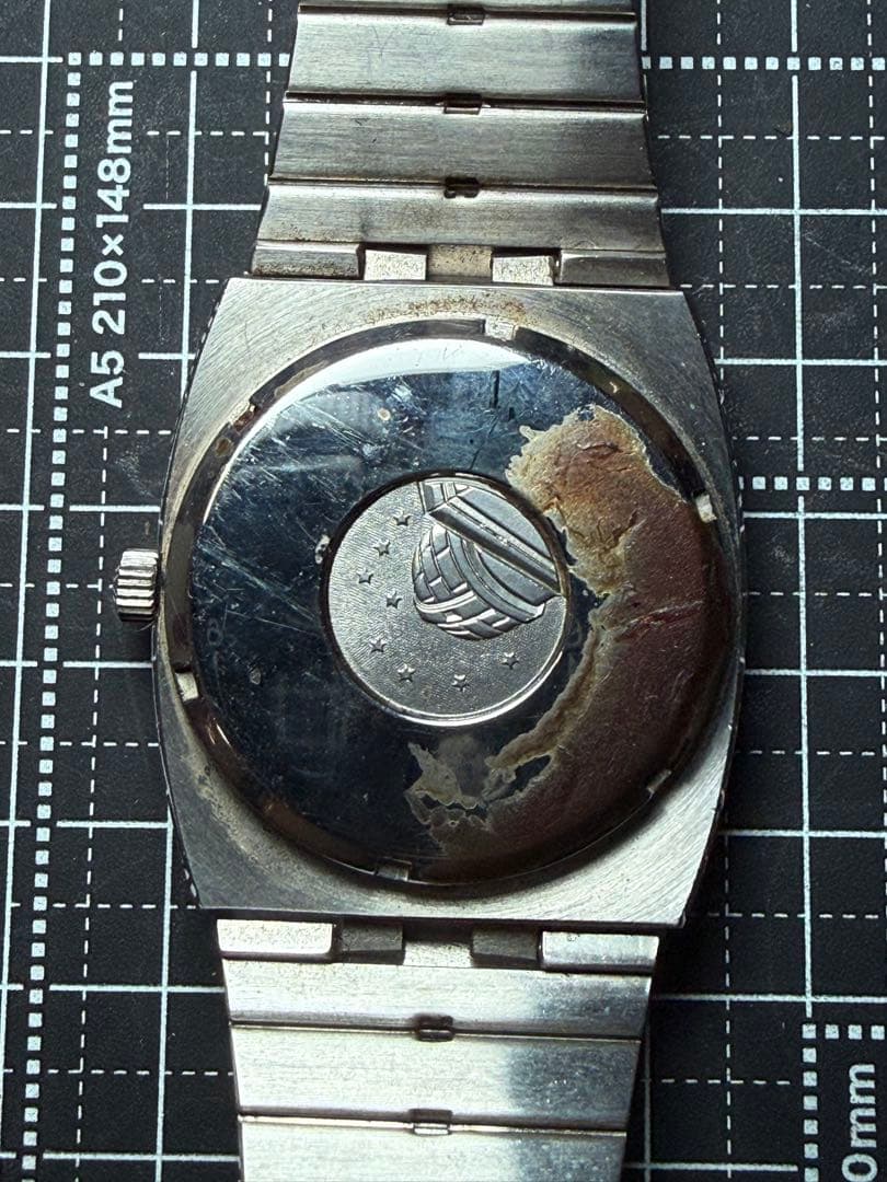 オメガ コンステレーション 音叉 f300Hz 純正ブレス 不動ジャンク