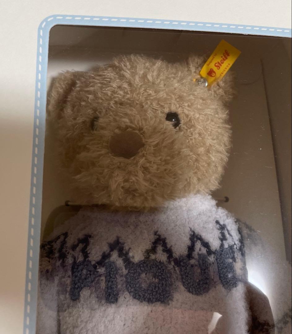 ジェラートピケ　シュタイフ　ぬいぐるみ　ブルー