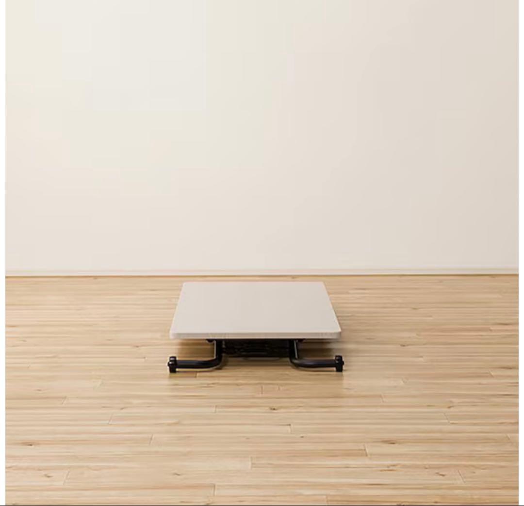 昇降テーブル　ニトリ　幅90 ホワイト