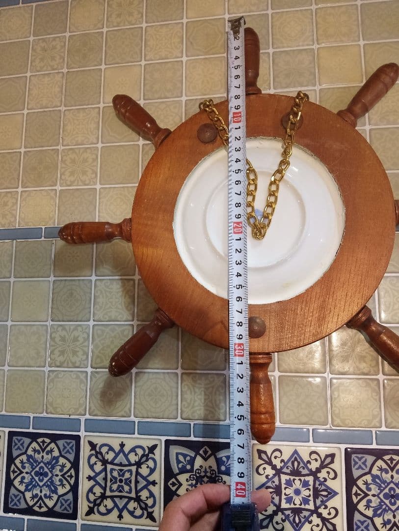 荒川リリーさん作 プルチネッラ 木製ハンドル付き絵皿 デシモーネ