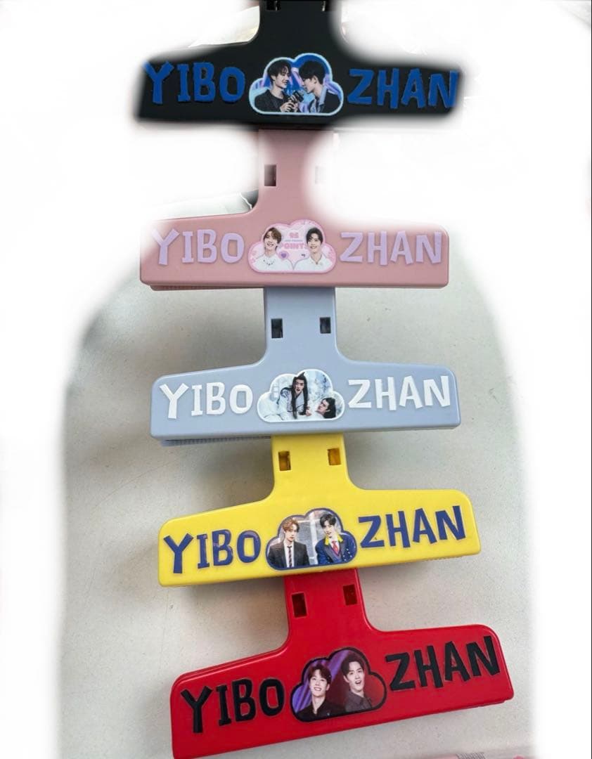 陳情令 シャオジャン ワンイーボー マグネット付きクリップ5点セット