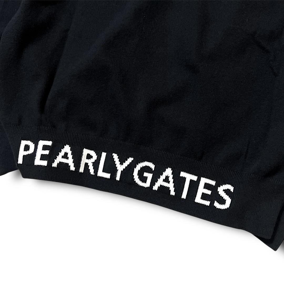 新品 0 定1.9万 パーリーゲイツ ビッグロゴ タートルネック 長袖ニット