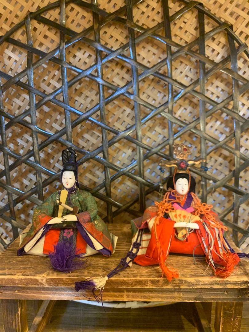 雛人形　お内裏様　アンティーク　蔵出し　大正　昭和初期