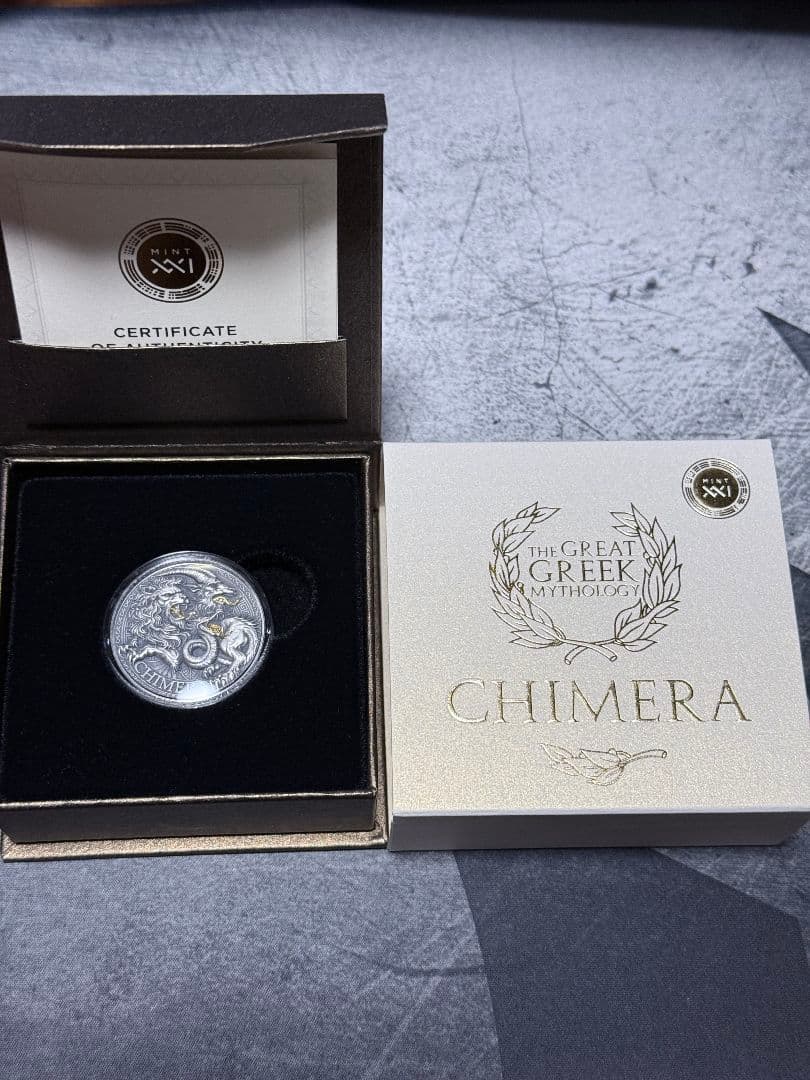 2025 偉大なるギリシャ神話 キメラ 1オンス 銀貨 純銀 アンティーク