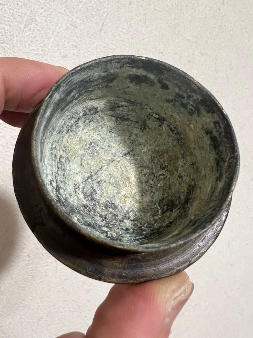 中国 密教法具 抹香 塗香用具 香筒 経筒 佐波理 仏像 仏教美術 骨董 古美術