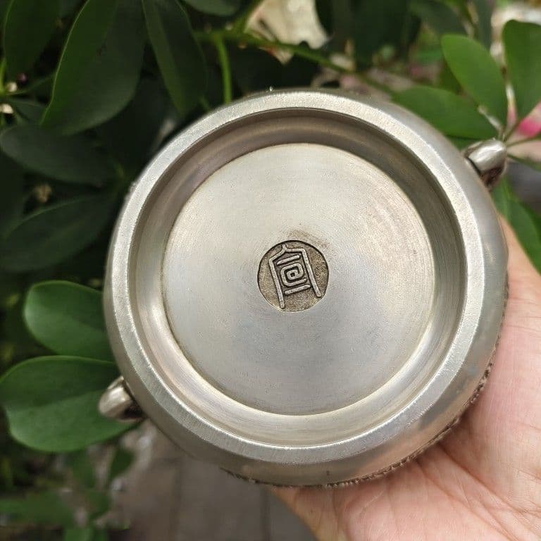 大象耳双龍戯珠香炉 茶道香炉 工芸品 美術品 置物