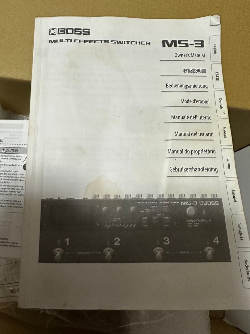 t*a様 BOSS MS-3 マルチエフェクトスイッチャー 箱&説明書付き