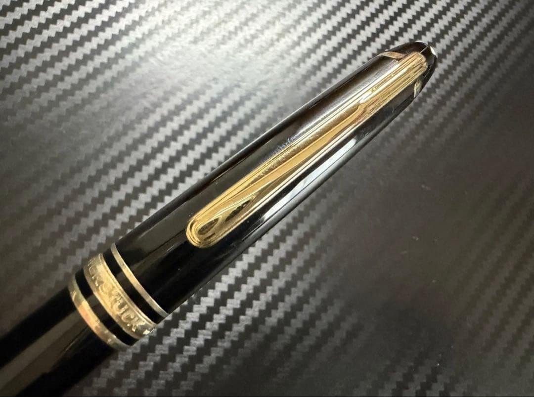 美品 モンブラン マイスターシュテュック 144 ブラック 全金 EF 万年筆