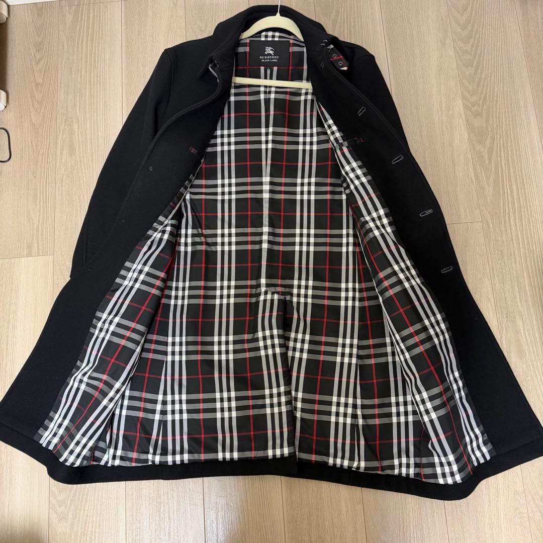 美品⭐︎バーバリーブラックレーベル カシミヤ混 銀ボタン　ノバチェック