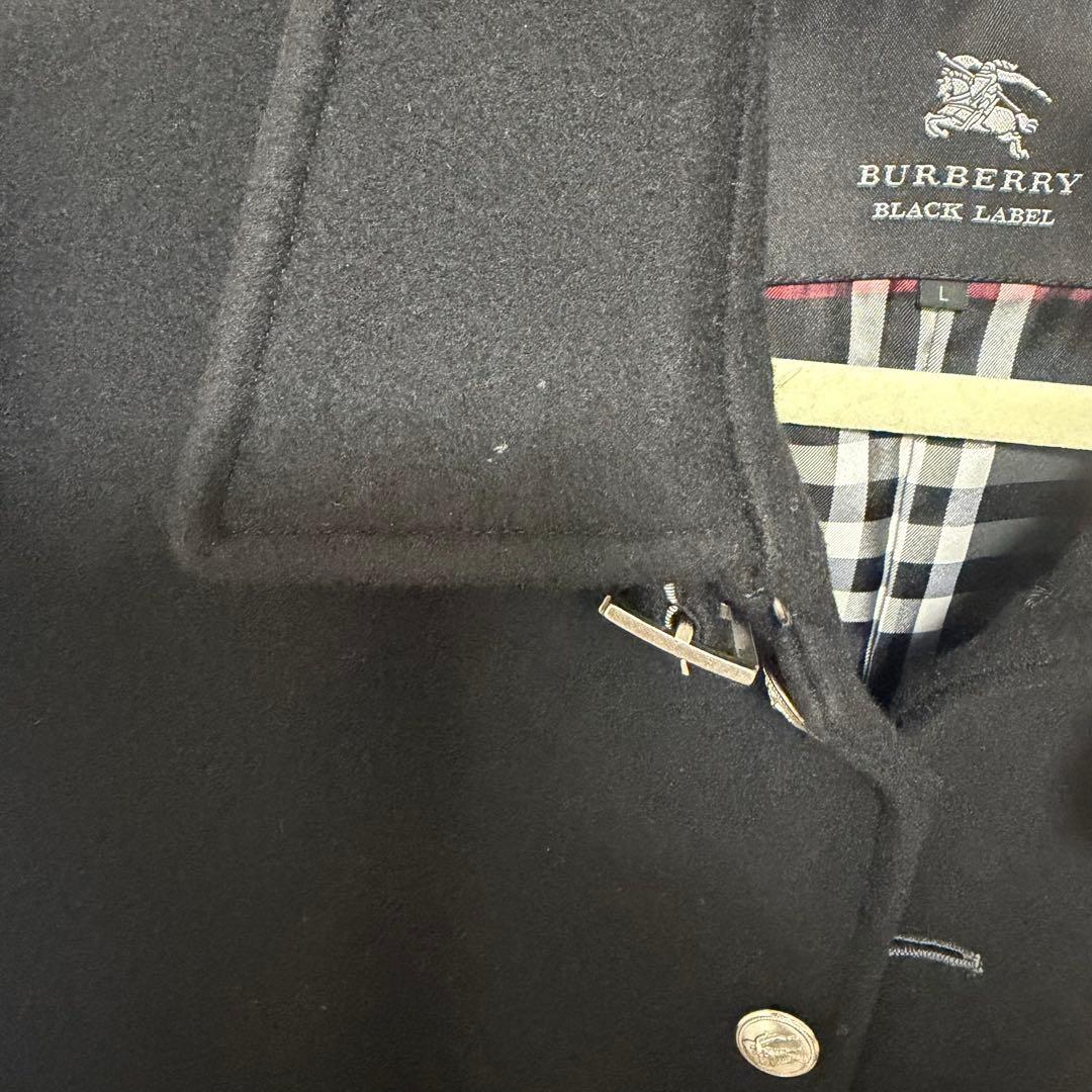 美品⭐︎バーバリーブラックレーベル カシミヤ混 銀ボタン　ノバチェック