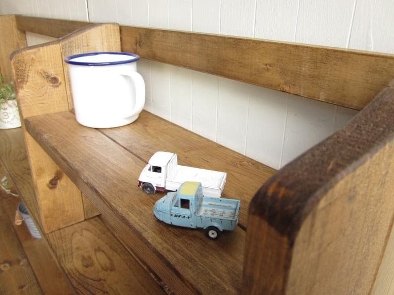 ☆オーダー可！○超ワイドラックW114○ナチュラルブラウン無垢材○受注