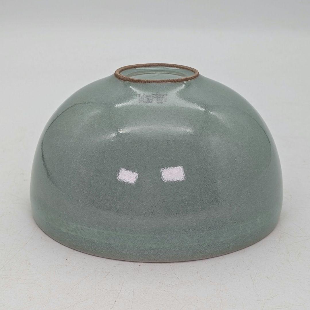 韓国人間文化財 柳海剛（柳根瀅） 高麗青磁茶碗 共箱 抹茶碗 抹茶茶碗 茶道具