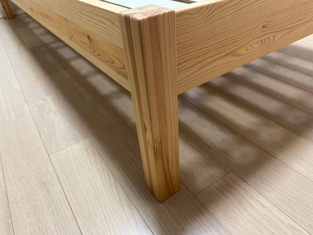 無印良品　バイン材　ベッドフレーム　スモール　木材