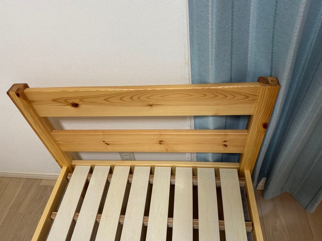 無印良品　バイン材　ベッドフレーム　スモール　木材