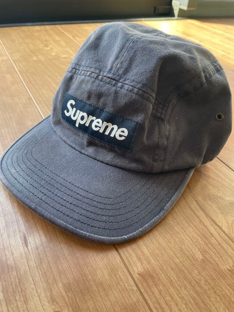 帽子 Supreme washed chino camp navy cap Supreme Washed Chino Twill Camp Cap (SS23) - $48