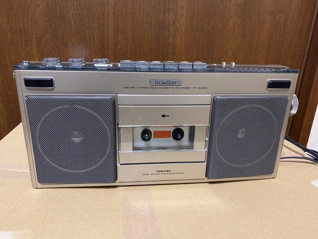 昭和レトロ】東芝ラジカセ BOMBEAT RT-8000S 1979年 TOSHIBA BomBeat