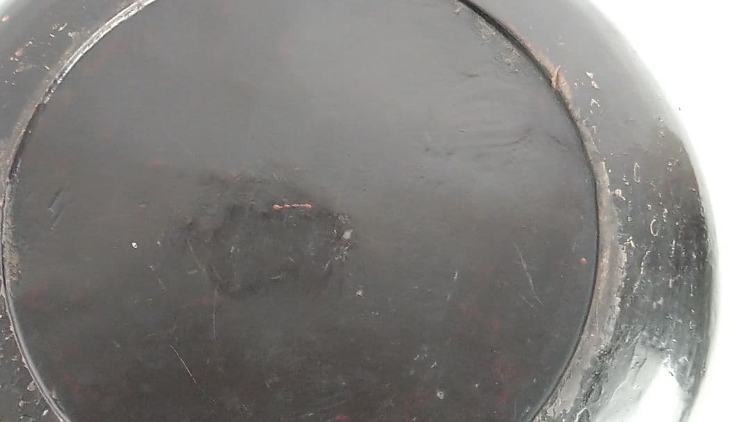 漆器　盆　鳥文　骨董