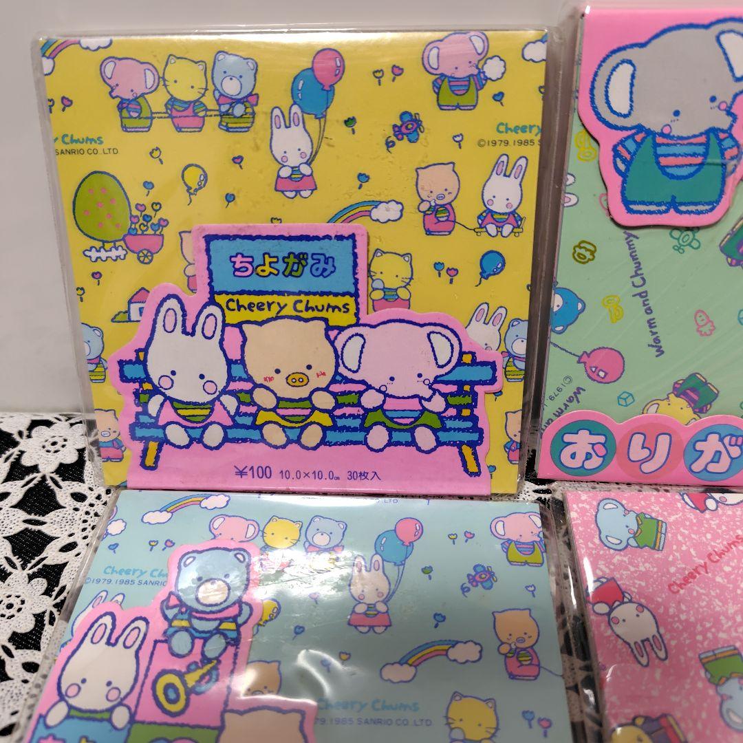 の*ん様 サンリオ チアリーチャム 折り紙 ちよがみ 昭和レトロ 1980年代