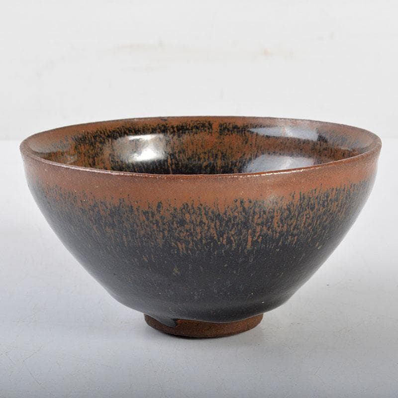 中国 南宋 建窯 兎毫盞 禾目天目茶碗 M R4465