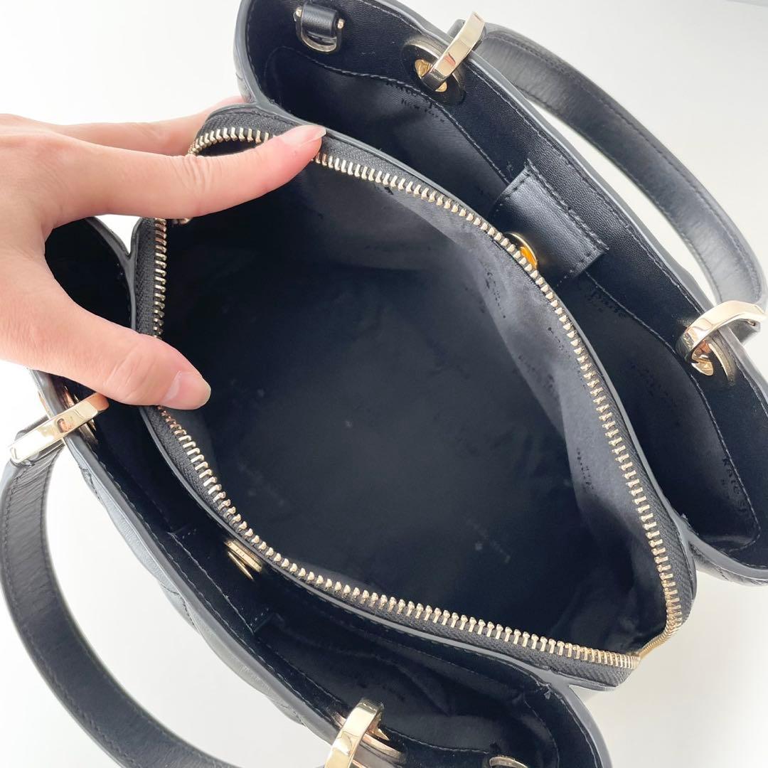 【極美品】kate spade ハンドバッグ キルティング キャリー サリバン