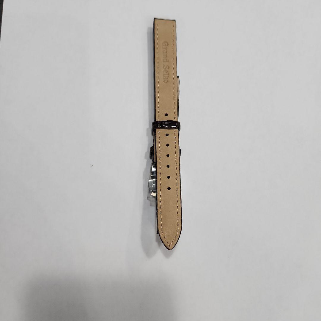 グランドセイコーSTGF289 ブラウンレザー 時計ベルト シルバーバックル