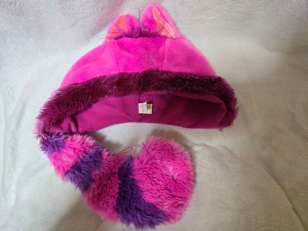 ディズニー チェシャ猫のしっぽ マフラーキャップ ファンキャップ