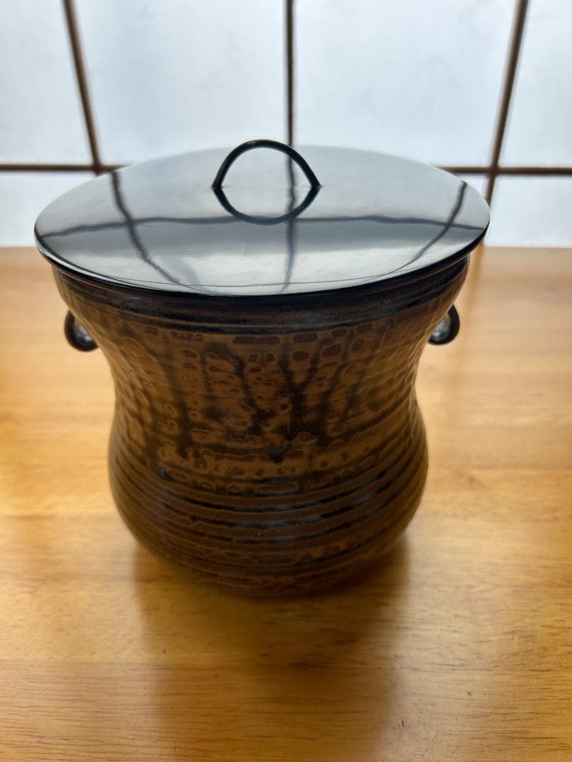 水指】古瀬戸耳付 一重口水指 - メルカリ