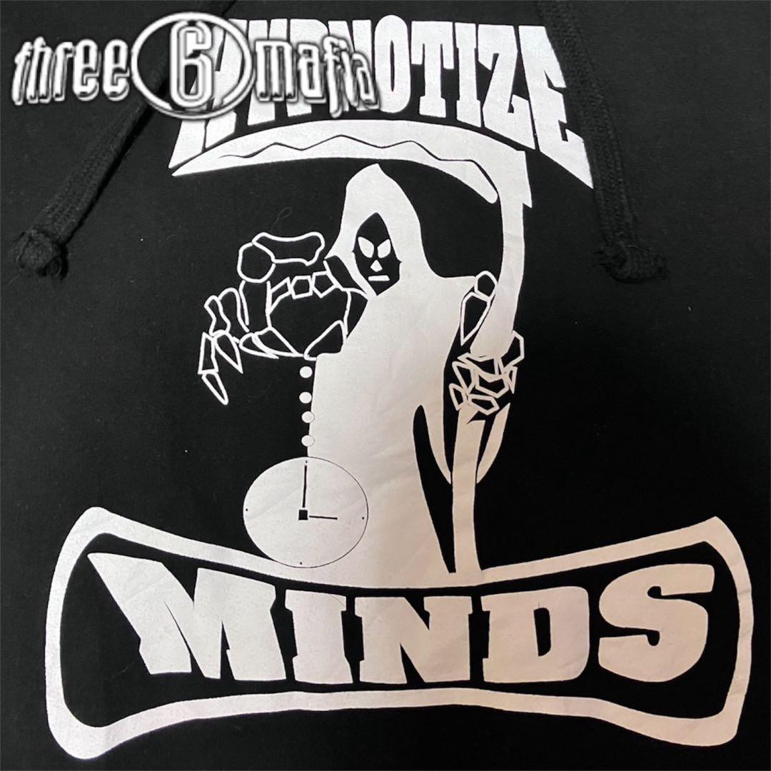 three 6 mafia HYPNOTIZE MINDS パーカー 黒 XL