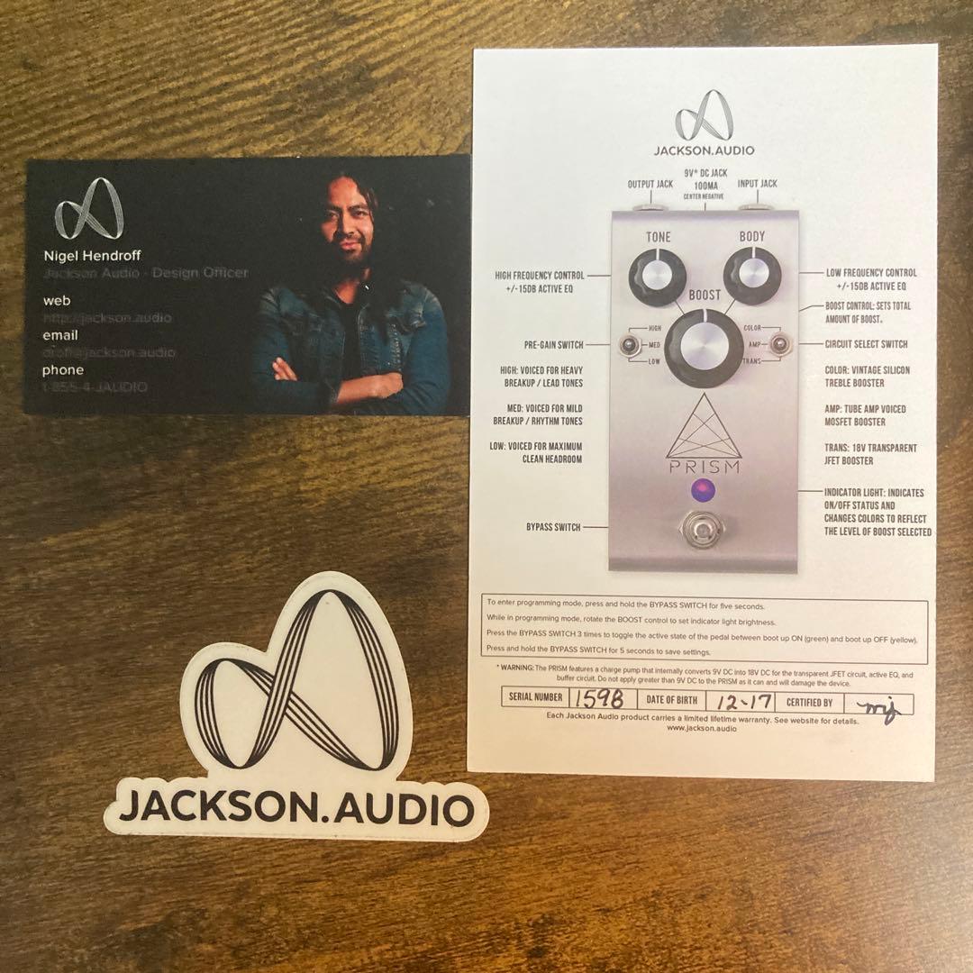 マテウスアサト使用ペダル‼️Jackson Audio PRISMオーバードライブ