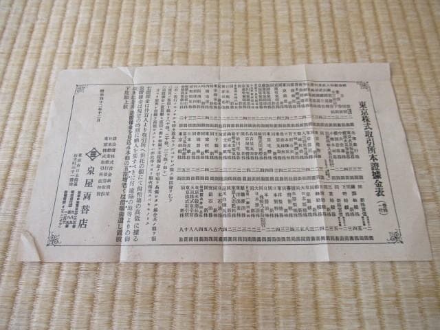 1906年明治42年■泉屋両替店 旧住友銀行 有価証券取引案内冊子 東京株式新報