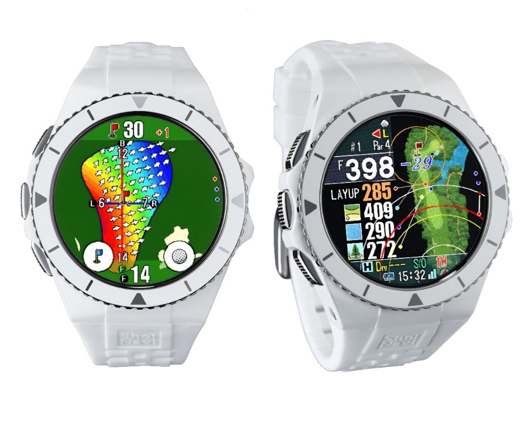 ショットナビ・エクシードホワイト ショットナビ Shot Navi EXCEEDS エクシード 腕時計型 タッチパネル