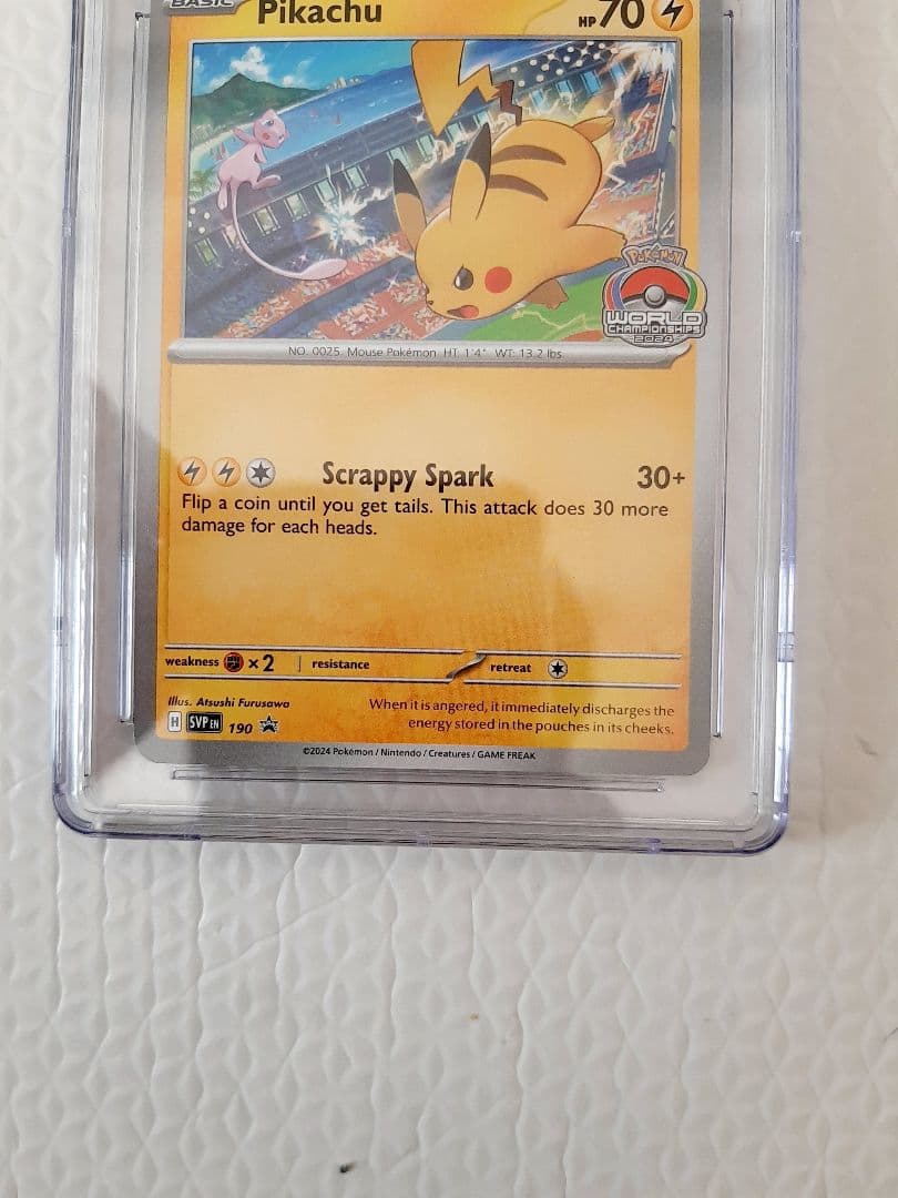 WCS2024プロモ　ピカチュウ英語版　cgc 最高評価　pikachu