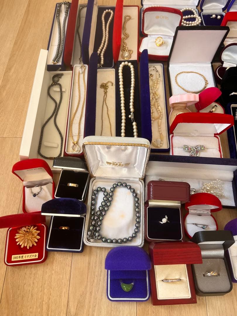 0118-2 遺品整理 ネックレス 指輪 ブローチ アクセサリー まとめ売り