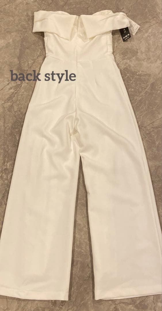 (新品未使用)ウェディング オフショルダー パンツドレス　二次会　前撮り　韓国